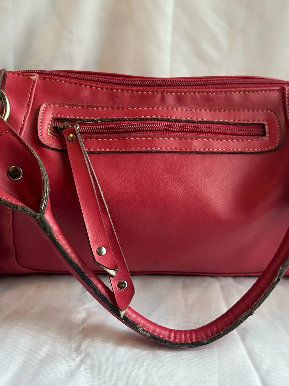Coral Vegan top handle bag Emilie M brand